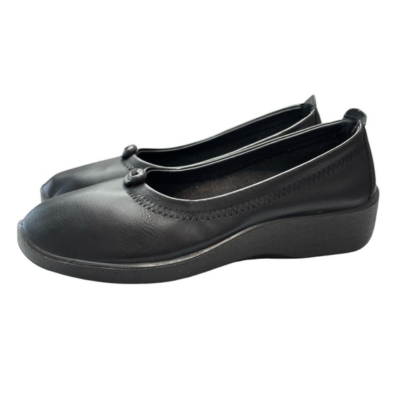 Patrizia By Spring Step Black Vegan Leather Ballet Flat Slip On Comfort Shoe 8.5 - Picture 10 of 14